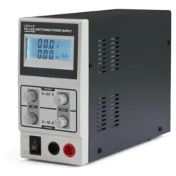 Velleman ALIMENTATION DE LABORATOIRE À DÉCOUPAGE 0-30 VCC / 0-10 A MAX / AVEC AFFICHEUR LCD