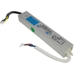 Transformateur 220V 12V IP67 20W DC 1.67A - Gris - SILAMP