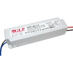 Alimentation LED DC12V 60W 5A Étanche IP67 GLP