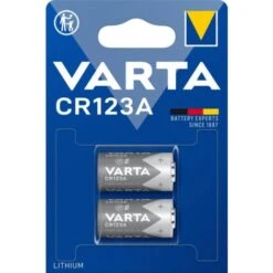 Varta Pile Cylindrique Lithium CR123A, 3 V, 2 Pièces En Blister (06205 301 402)