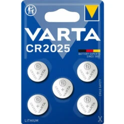 Varta 6025101415 - Batterie à Usage Unique - CR2025 - Lithium - 3 V - 5 Pièce(s) - 157 MAh (06025 101 415)