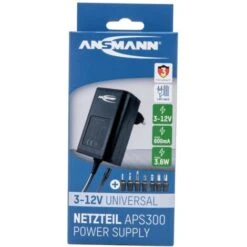 Ansmann 1201-0021 Bloc Dalimentation Réglable 12 V/DC, 9 V/DC, 7.5 V/DC, 6 V, 4.5 V/DC, 3 V 300 MA 3.60 W -Varta || Makita || OSRAM Soldes 24865249 3