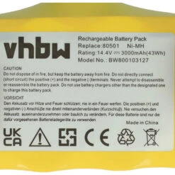 Vhbw Batterie Robots Nettoyage Domestique (3000mAh, 14,4V, NiMH) Compatible Avec IRobot Roomba 80501e, Klarstein Cleanmate Etc... -Varta || Makita || OSRAM Soldes 25198316 5