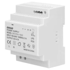 Alimentation Rail DIN 12VDC 7A Couleur Blanche - Orno