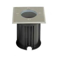 V-TAC VT-7677 Douille Pour Spot Encastré Carré GU10 En Acier Inoxydable Couleur Noire - Sku 7516