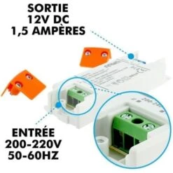 Transformateur LED SELV 15W 220V 12V/DC 1,25A -Varta || Makita || OSRAM Soldes 31488295 2