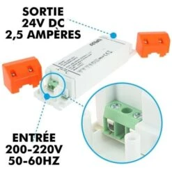 Transformateur LED 60W SELV 220V 24V/DC 2.5A -Varta || Makita || OSRAM Soldes 31488305 2