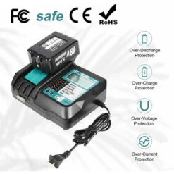 Bsioff DC18RF 3.5A Chargeur De Batterie De Remplacement Pour Makita BL1840 BL1820 BL1830 BL1430 BL1440 BL1450 Batterie De Remplacement Pour Chargeur Avec ¨cran LED 10 Bsioff DC18RF 3.5A Chargeur De Batterie De Remplacement Pour Makita BL1840 BL1820 BL1830 BL1430 BL1440 BL1450 Batterie De Remplacement Pour Chargeur Avec ¨cran LED -Varta || Makita || OSRAM Soldes 37649759 4