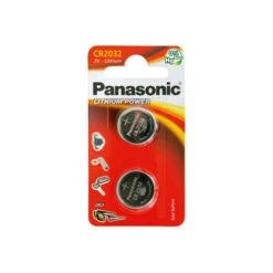 Panasonic Pile Lithium Power CR2032, Blister De 2 Pièces (CR-2032EL/2B)
