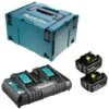 Pack Énergie 18V Li-Ion (2x5,0 Ah) Avec Chargeur Double Dans MAKPAC - MAKITA 197629-2 -Varta || Makita || OSRAM Soldes 48925562 1