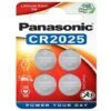 Panasonic Batterie Lithium Knopfzelle CR2025 3V - Battery - CR2025 (CR-2025EL/4B)