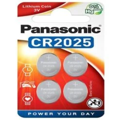 Panasonic Batterie Lithium Knopfzelle CR2025 3V - Battery - CR2025 (CR-2025EL/4B)