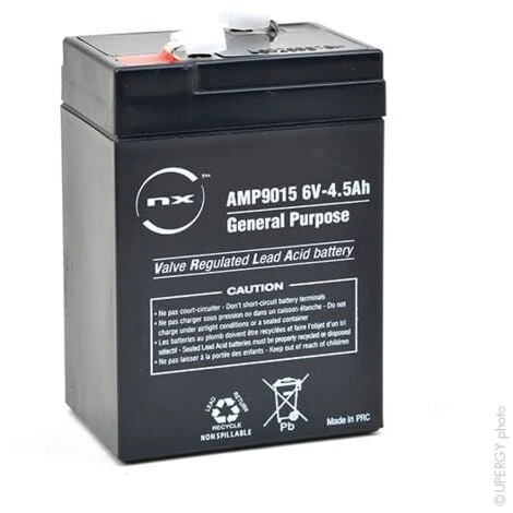NX - Batterie Plomb AGM NX 4.5-6 General Purpose 6V 4.5Ah F4.8 5 NX - Batterie Plomb AGM NX 4.5-6 General Purpose 6V 4.5Ah F4.8 – Image 3