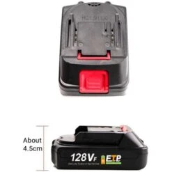 Batterie Remplacement Pour Outil ONEVAN18V - Batterie Lithium Pour Outil Sans Fil - 128vf Avec Indicateur LED Et Chargeur ( PACK De 2 ) -Varta || Makita || OSRAM Soldes 51245242 4