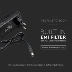 V-TAC Alimentation Plastique 30W 12V 2,5A Couleur Noire IP44 -Varta || Makita || OSRAM Soldes 56929293 3