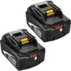 (pack De 2) Batterie De Remplacement Pour Makita BL1850B 18V 5,0Ah BL1850 BL1860B BL1860 BL1830B BL1840B BL1840 BL1890 BL1835 BL1845 194204-5 BL1815 BL1825 LXT-400 BL18 Avec Indicateur LED