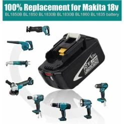 (pack De 2) Batterie De Remplacement Pour Makita BL1850B 18V 5,0Ah BL1850 BL1860B BL1860 BL1830B BL1840B BL1840 BL1890 BL1835 BL1845 194204-5 BL1815 BL1825 LXT-400 BL18 Avec Indicateur LED -Varta || Makita || OSRAM Soldes 65673764 5
