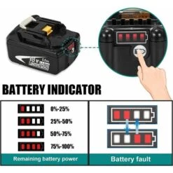 BL1850B Batterie + Chargeur Double DC18RD Pour Makita Batteries 18V 5,0Ah BL1850 BL1860B BL1860 BL1815 BL1830 BL1840, Radio DMR100 DMR101 DMR102 DMR103B DMR104 DMR105 DMR108 -Varta || Makita || OSRAM Soldes 65673774 3