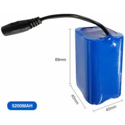 Remplacement De Batterie 7.4V 5200mah Pour Bateau D'appâts De Pêche -Varta || Makita || OSRAM Soldes 73528940 4