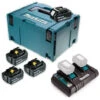 Pack énergie 18V Li-Ion (4x6,0 Ah) Avec Chargeur Double Dans MaKPac - MAKITA 198091-4