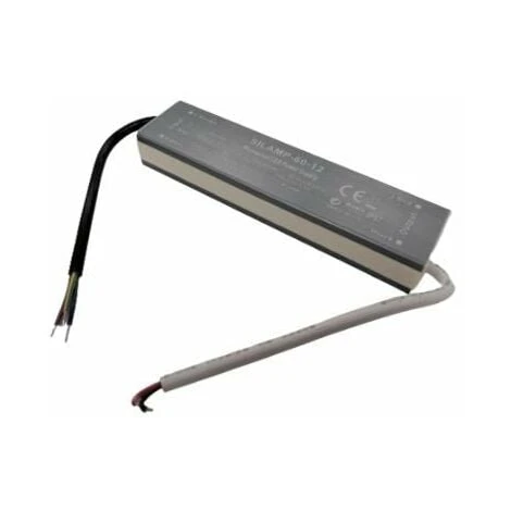 Transformateur 220V 12V IP67 60W DC 5A - Noir - SILAMP 3 Transformateur 220V 12V IP67 60W DC 5A - Noir - SILAMP