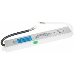 Transformateur 220V 12V IP67 30W DC 2.57A - Gris - SILAMP