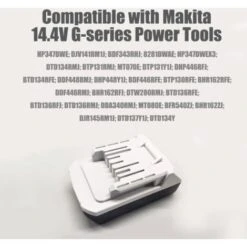 (2 Pièces) Batterie BL1413G Pour Makita BL1411G BL1415G 14,4V 1,3Ah 196375-4 HP347 HP347D JV143D UR140D Lithium -Varta || Makita || OSRAM Soldes 79839265 5