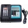 3A DC18RC Chargeur De Rechange Pour Batterie Makita 18 V BL1860B BL1860 BL1850 BL1845 BL1840B BL1840 BL1835 BL1830B BL1830 Avec écran LCD