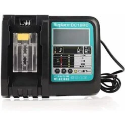 3A DC18RC Chargeur De Rechange Pour Batterie Makita 18 V BL1860B BL1860 BL1850 BL1845 BL1840B BL1840 BL1835 BL1830B BL1830 Avec écran LCD -Varta || Makita || OSRAM Soldes 80970757 5