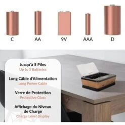 FISHTEC® Chargeur Universel De Piles C/D/AA/AAA/6LR61 NiCd NiMh + ALCALINES + USB -Varta || Makita || OSRAM Soldes 81923465 3