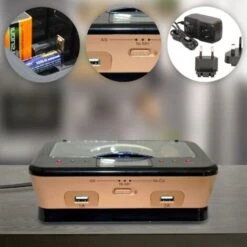 FISHTEC® Chargeur Universel De Piles C/D/AA/AAA/6LR61 NiCd NiMh + ALCALINES + USB -Varta || Makita || OSRAM Soldes 81923465 5