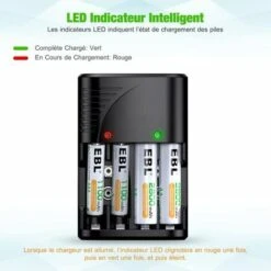 Universel Chargeur De Piles AA/AAA/9V, Rapide Chargeur 6802 Pour AA/AAA NI-MH Ou 9V Piles Rechargeables Avec Indicateur LED, 100-240V Tension Mondiale,Superma 10 Universel Chargeur De Piles AA/AAA/9V, Rapide Chargeur 6802 Pour AA/AAA NI-MH Ou 9V Piles Rechargeables Avec Indicateur LED, 100-240V Tension Mondiale,Superma -Varta || Makita || OSRAM Soldes 89386384 4