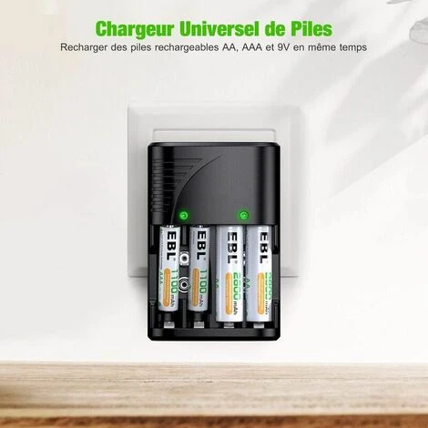 Universel Chargeur De Piles AA/AAA/9V, Rapide Chargeur 6802 Pour AA/AAA NI-MH Ou 9V Piles Rechargeables Avec Indicateur LED, 100-240V Tension Mondiale,Superma 7 Universel Chargeur De Piles AA/AAA/9V, Rapide Chargeur 6802 Pour AA/AAA NI-MH Ou 9V Piles Rechargeables Avec Indicateur LED, 100-240V Tension Mondiale,Superma – Image 5