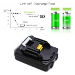 (pack De 5) 4X Batterie Pour Makita 18V 1.5Ah BL1815N BL1840 BL1830 BL1850 BL1860B + Chargeur DC18SF 4 Ports 14.4V-18V -Varta || Makita || OSRAM Soldes 90530488 5