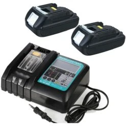 (pack De 3) 2X Batteries Pour Makita BL1815 BL1815N Li-Ion 1,5 Ah 18 V Avec Chargeur Rapide LED USB DC18RC BMR100 BL1830 BL1840 BL1850 194205-3