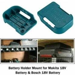 Lot De 5 Supports De Batterie Pour Batterie Makita 18 V, également Pour Support De Batterie Bosch 18 V, Compatible Avec Les Batteries BL1830 BL1840 BL1850 BL1860 BAT609 BAT622 -Varta || Makita || OSRAM Soldes 91032378 2