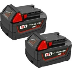 2X 5.0Ah 18V Batterie Pour Milwaukee M18 48-11-1850 48-11-1852 48-11-1820 48-11-1828 48-11-10 Milwaukee Batterie M18