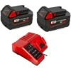 (pack De 3) 2X 18V 5.0Ah Batterie D'outil Pour Milwaukee M18 48-11-1828 48-11-1840 C18B M18BX Li18 M18B4 M18 XC Avec Milwaukee Chargeur M12 M18 -Varta || Makita || OSRAM Soldes 91106183 1