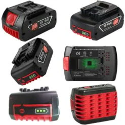 10X Batterie Pour BOSCH 18V Lithium Compatible BAT609G BAT609, BAT618, BAT618G, BAT610G 260736092, 260736236, BAT619 G, 2607336169, BAT609G, 260736170, 2607336 235, 2607360 LIN, GSB 18VE-2-LI -Varta || Makita || OSRAM Soldes 95979884 5