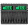 Chargeur De Batterie ÉCran LCD Chargeurs Intelligents Intelligents à 8 Emplacements Pour Piles Rechargeables AA/AAA NiCd NiMh Chargeur AA AAA