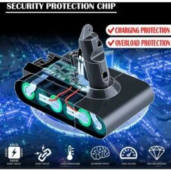 Batterie De Remplacement 4600 MAh Pour Dyson V6, 21,6 V Li-Ion V6 Batterie DC62 DC74 DC58 DC59 DC32 SV06 SV07 DC61 V6 Modèles Fluffy Absolute -Varta || Makita || OSRAM Soldes 96906762 4