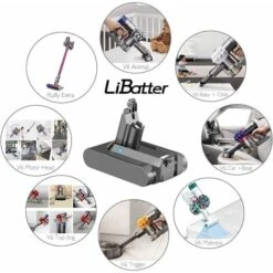 Batterie De Remplacement 4600 MAh Pour Dyson V6, 21,6 V Li-Ion V6 Batterie DC62 DC74 DC58 DC59 DC32 SV06 SV07 DC61 V6 Modèles Fluffy Absolute -Varta || Makita || OSRAM Soldes 96906762 5